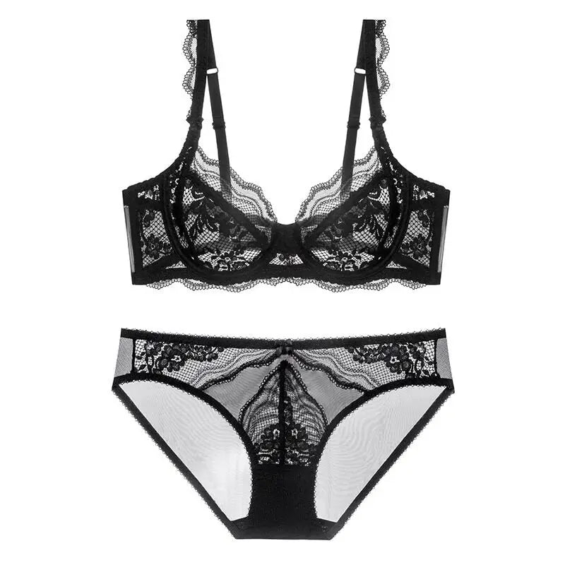 Dam Spets Lingerie Set Viktoriansk Stil – Push-up Mjuk Stålring Samlande Andningsbar, 5 Färger S–3XL
