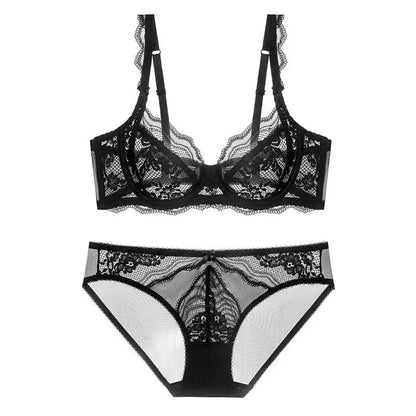 Dam Spets Lingerie Set Viktoriansk Stil – Push-up Mjuk Stålring Samlande Andningsbar, 5 Färger S–3XL