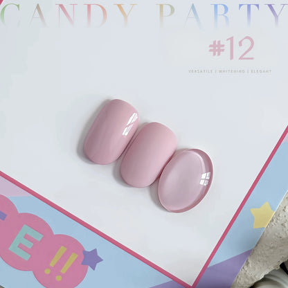 MAINEL 1-12Pcs Fashion Nude Shiny Soak Off UV Gel Nail Gel Polish Cosmetics Nail Art Nails Gel Polish Tips Nail Varnish