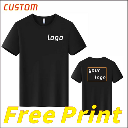 Herr Sport T-Shirt 2026 – Quick Dry Logotryck Brodyr Kortärm O-ringad Andningsbar 8 Färger S–4XL