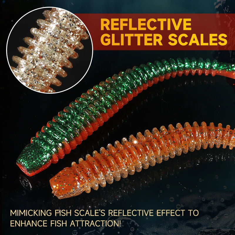 Supercontinent Impact Ring Shad Fishing Lure Soft 63mm 80mm 97mm Plastics Baits Swimbait Jigging Lure Artificial Baits