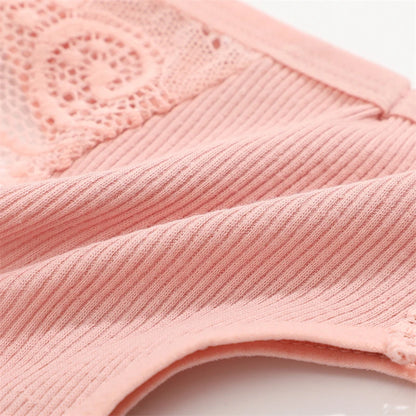 4PCS Cotton G-string Women Lingerie Sexy Lace Panties Thongs Femme Underwear Sexy Pantys Underpant Lingerie Lace Intimates S-XL