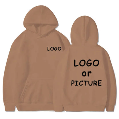 Hoodie Eget Logotyp & Tryck – Enfärgad | Reklamkläder & Streetwear