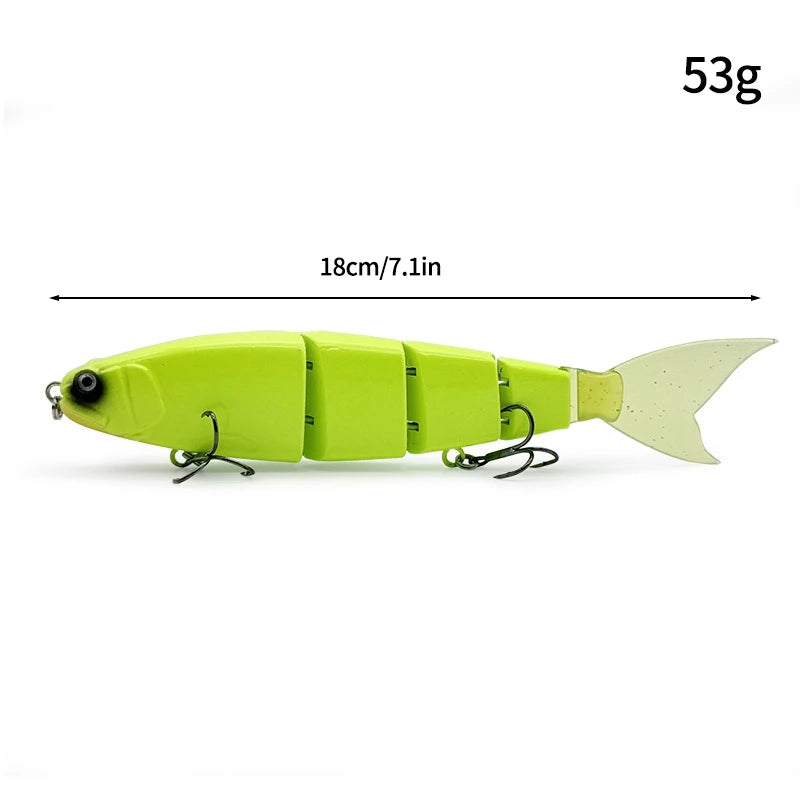 11.5cm 18.5g Balam Glide Bait Swimbait Joint Giant Pike Bass Fishing Lure Hard Bait Catfish Saltwater Lures Leurre De Pêche
