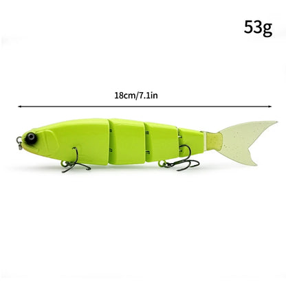 11.5cm 18.5g Balam Glide Bait Swimbait Joint Giant Pike Bass Fishing Lure Hard Bait Catfish Saltwater Lures Leurre De Pêche