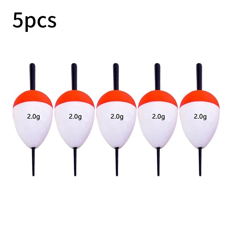 5pcs Foam Fishing Floats EVA Fish Floats Bait Fishing Buoys 2g/3g/5g/10g/15g/ 20g/35g/40g/60g Buoy Flotador Fishing Accessories