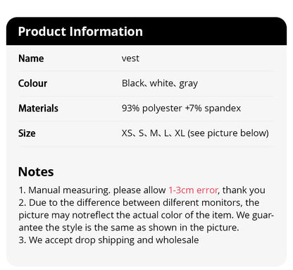3-piece Ladies Solid Color Vest Fashion Joker Young Woman Threaded Camisole