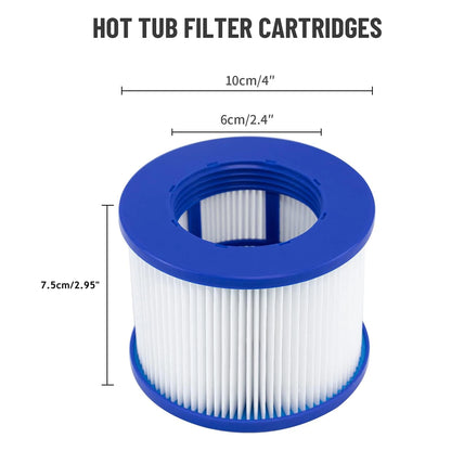 1/2/4/20 PCS Filter Cartridge Hrozny Filter Cartridge for Whirlpool Clever Spa Filter 75 x 100 mm Whirlpool Filter Accessories