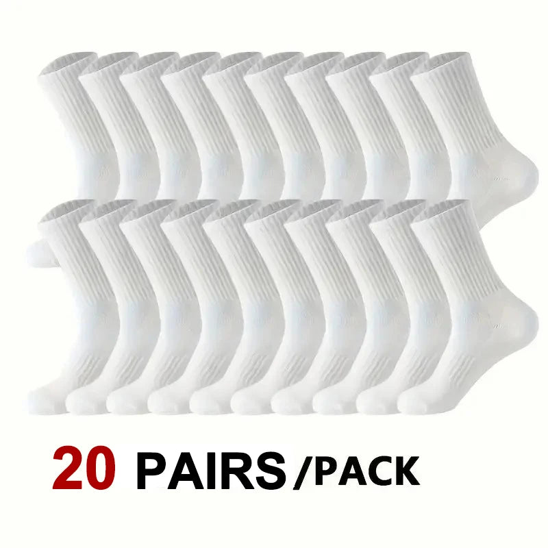 Unisex Antilukt Strumpor 10- eller 20-pack – Andningsbara, Svettabsorberande, Alla årstider