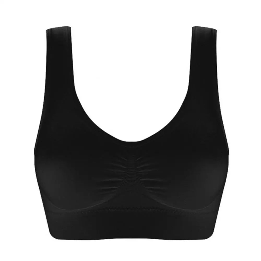 Women Sexy Single Layer Seamless Bra Wireless Sports Yoga Shapewear Lace Sport Bra Plus Size Seamless Bra Bralette Backless Lady