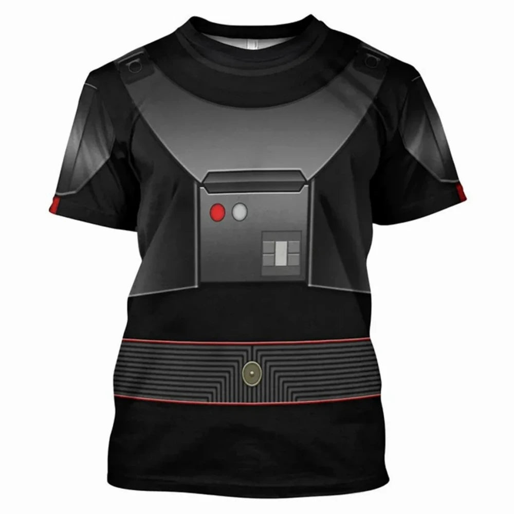 Fashion Men's T-Shirts Darth Vader Cosplay Summer 3D Printed Short Sleeve Street Casual Comfortable Quick-Drying Men's Clothing