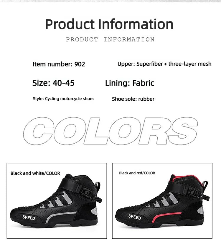 2026 New Leather Motos Breathable Anti Slip Wear-resistant Riders Boots Motorcycle Boots Men Motorbike Racing Ankle Length Shoes