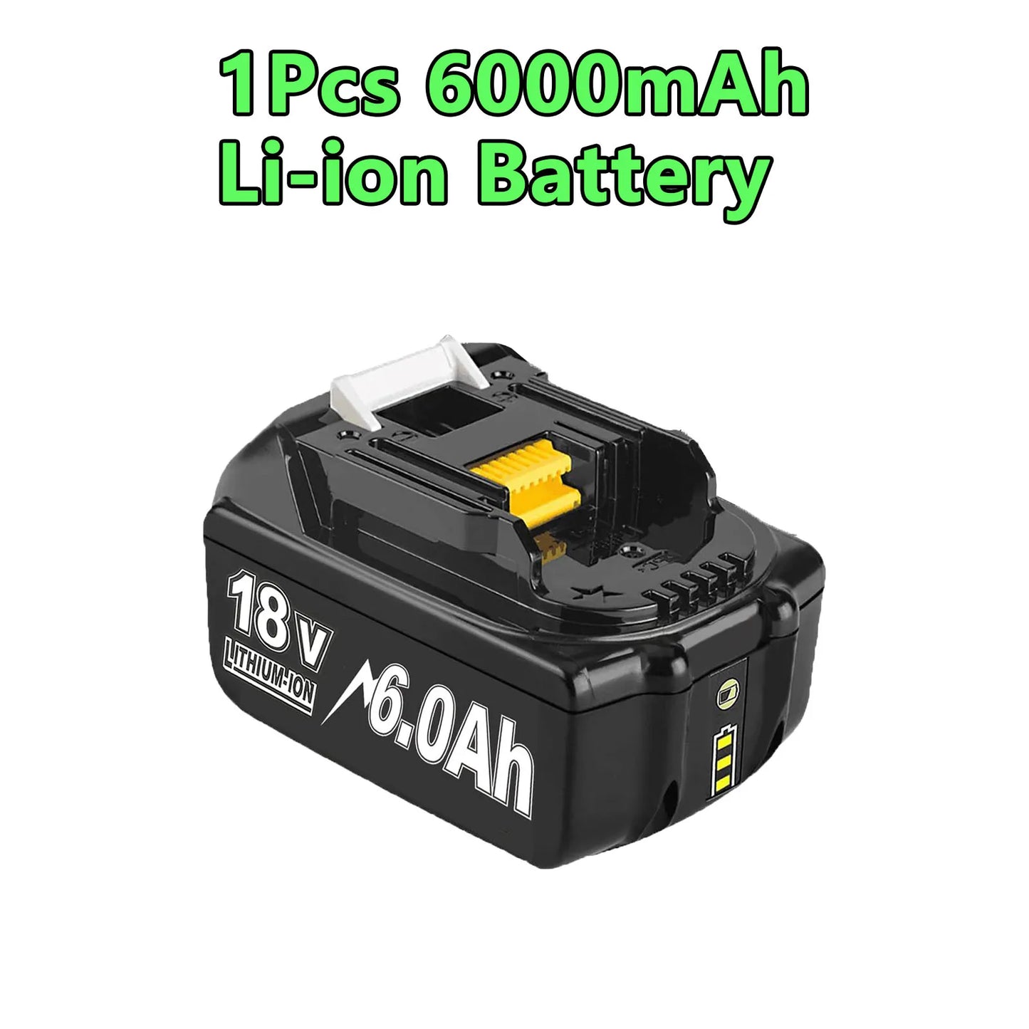 For Makita BL1830 Battery Rechargeable 6000mAh/9000mAh BL1840 BL1850 BL1860 18V Replacement With Single 4A/Dual 6A Charger
