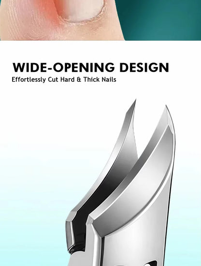 New Pointed-Nose, Beveled, Original Large-Opening Nail Clippers, Pointed-Nose Nail Cutters, Nail Trimmers, Household Pedicure Kn