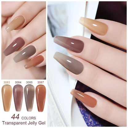 Clou Beaute Semi-transparent Jelly Color UV Gel Manicure Gel Nail Nail Supplies For Professionals Semi-permanent Varnish 15ml