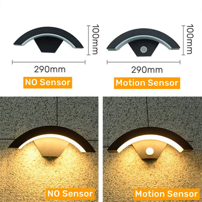Khelsse Utomhusvägglampa LED IP65 – PIR Rörelsesensor 12/24/30/36W 150lm/W Varmvit Neutralvit Kallvit Aluminium 2år Garanti