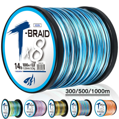 ThornsLine X8 Upgrade Braid Fishing Line Super Strong 8 Strands Multifilament PE Line 300-1000M Braided Line All For Fish Carp