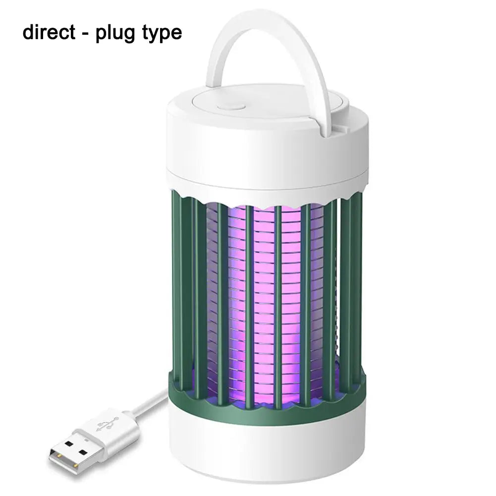 Electric Shock Mosquito Killer Lamp UV Light USB Anti Mosquito Trap For Bedroom Outdoor Camping Use Kills Moths Wasps Gnats