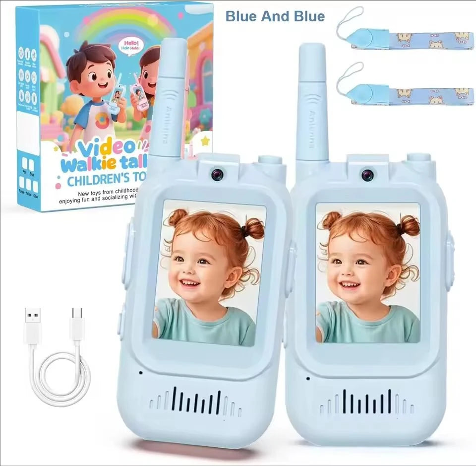 Walkie talkies för barn – uppladdningsbart 2-pack för lek och äventyr
