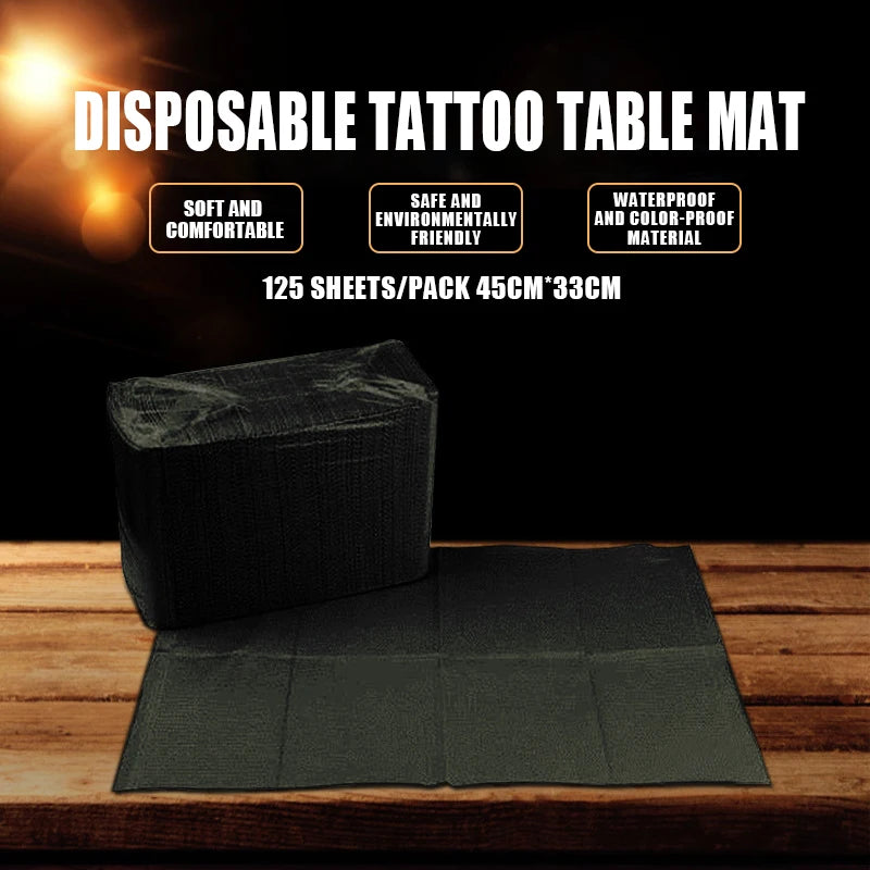 Tattoo Clean Pad 25/50/125Pcs Tattoo Clean Pad For Permanent Makeup Tattoo Machine Kit Waterproof Disposable Tattoo Clean Pad