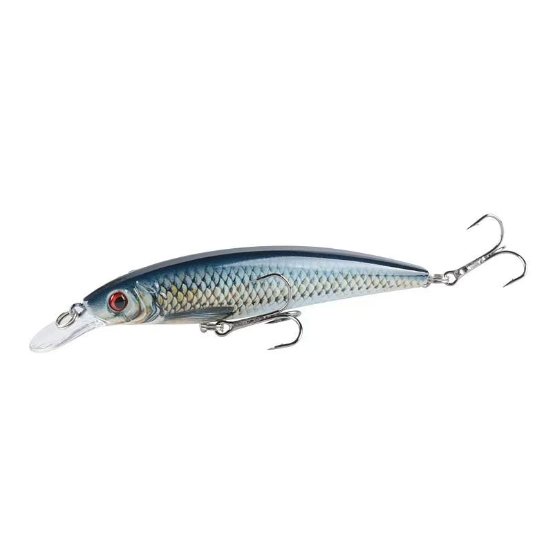 Rooblinos 3pcs 13g Fishing Lure Colorful Printing Sinking Minnow Artificial Bait Cool Fishing Tackle