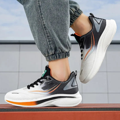 Men's Summer Carbon Plate Marathon Running Shoes Air Cushion Tennis Sneakers Breathable Comfortable Men Basketball Sports Shoes