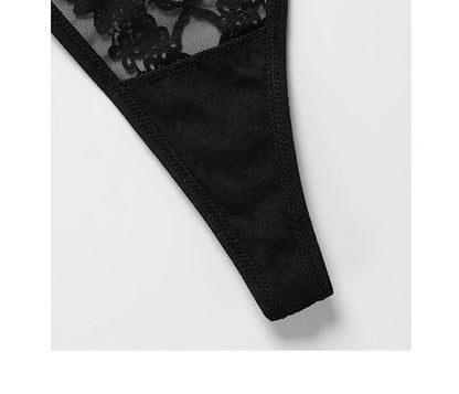 Sexy Girls G String Lace Thong Panties Women Briefs Hollow Out Transparent Thin Underwear Female Low Waist Lingerie Size S-XL