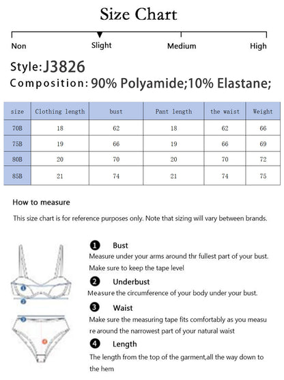Women's Front Button Non Steel Ring Underwear Set With Printed Sexy Gathering Push Up Comfortable Underwear Underwear Set J3826