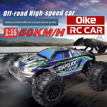 Oike RC Drift Car With LED Light 50KM/H / 80KM/H Brushless 4WD Remote Control Electric High Speed Racing Monster Truck for Adult