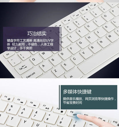 Spanish/Hebrew/Russian/Korean New 2.4G Wireless Keyboard and Mouse set For Laptop iPad PC Desktop For Android IOS Windows