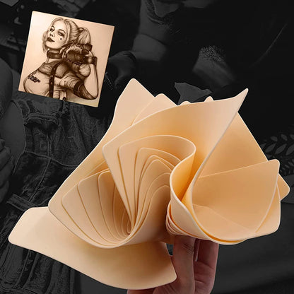 30/20/12/8/6/1PCS Top Tattoo Skin Practice Blank Double Sides Tattoo Beginner Practice Skin Permanent Makeup Fake Skin Supply