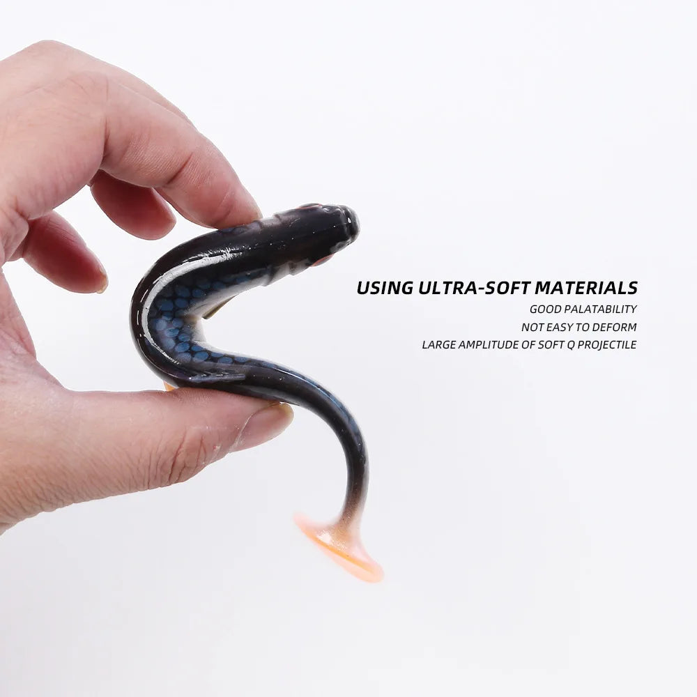 1pcs 26g 60g River Roach Fishing Lure Soft Bait T Paddle Tail Baitfish Shad Strike Silicone Plastic Swimbait Wobbler Pike Bass