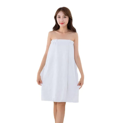 Microfiber Sauna Towel Thicken Strong Water Absorption Beauty Bath Dress Wearable Bath Towel for Beauty Salon Spa Bathrobe Skirt