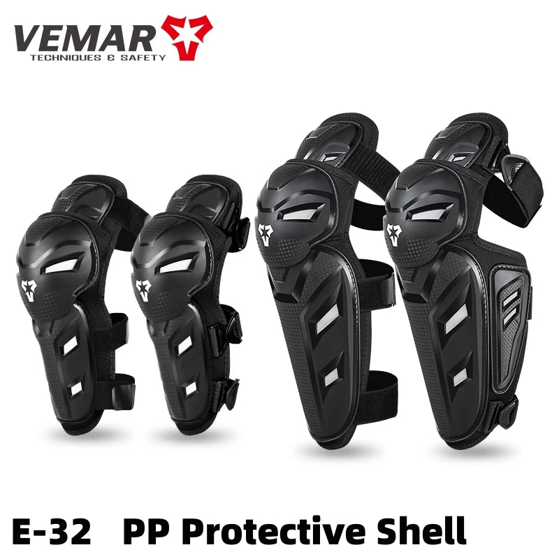Motocross Knee Pads & Elbow Pads Set Adult Black Pink Leg And Elbow Protective Gear for Dirt Bike Motorcycle For Riding M-L
