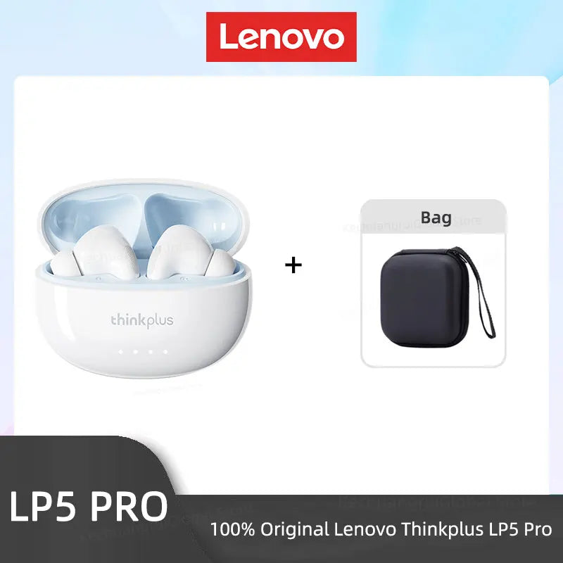 Lenovo LP5 PRO Wireless Bluetooth 5.4 Earphones TWS HiFi Sound Headphones Gaming Sports Earbuds LP5Pro Headset with Mic 2026