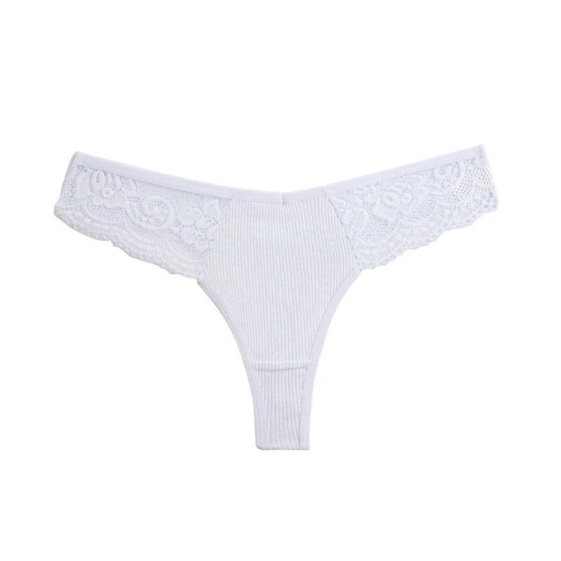 4PCS Cotton G-string Women Lingerie Sexy Lace Panties Thongs Femme Underwear Sexy Pantys Underpant Lingerie Lace Intimates S-XL
