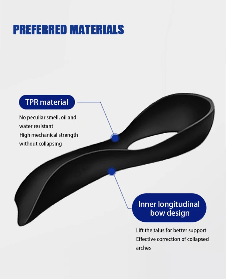 1Pair Flat foot O-shaped leg insoles (for shoes) Corrective arch support Plantar Fasciitis Relief men's and women's insoles