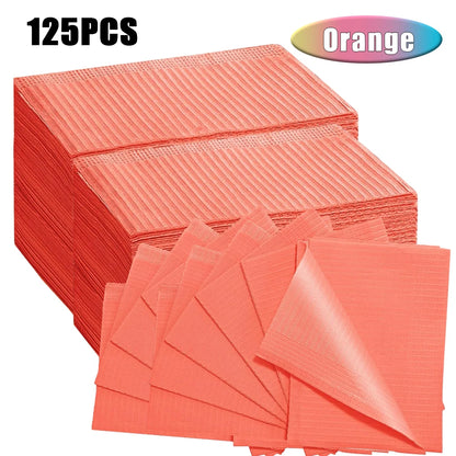5-125pcs Disposable Waterproof Tattoo Bibs 10 Colors Tattoo Clean Wipes Pad Table Covers Patient Dental Napkins Accessories