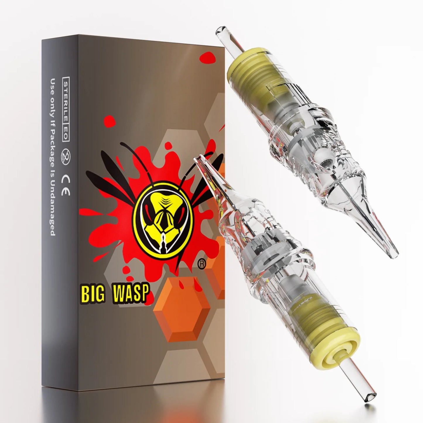 BIGWASP Cartridge Tattoo Needles 0.30mm 0.35mm Disposable Round Liner for Cartridge Tattoo Machine Pen Tattoo Supply 20 Pcs/Lot
