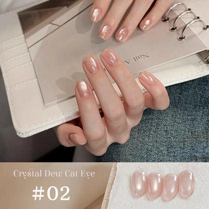 1-12pcs SHAKA Autumn Tanhua Cat Eye Pink Transparent Color Gel Nail Polish 2026 New Simple And Generous Halloween Nail Gel