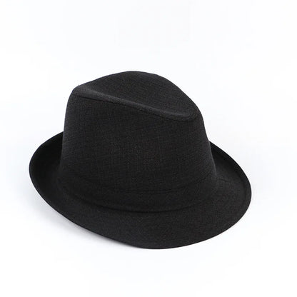 Autumn&Winter Hats For Men Fedoras Top Jazz Plaid Hat Adult Bowler Hats