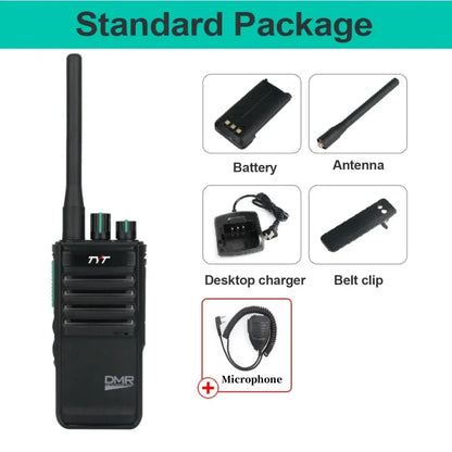 TYT MD-795 DMR Digital Walkie Talkie UHF 400-470MHz 4W/1W 64 Channels Voice Encryption Two Way Radio Long Range