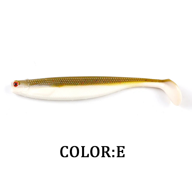 Supercontinent A ShadTeez T-tail 50mm 70mm 100mm Pike Zander Predator Fishing 3d eyes Soft lure Fishing lures