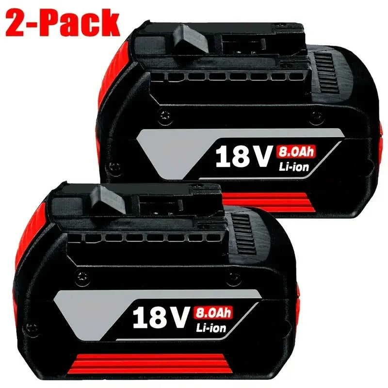 18V 8.0Ah Suitable for Bosch Battery GBA Professional GBA GSR GSB BAT609G BAT622 BAT618G with LED Power Display