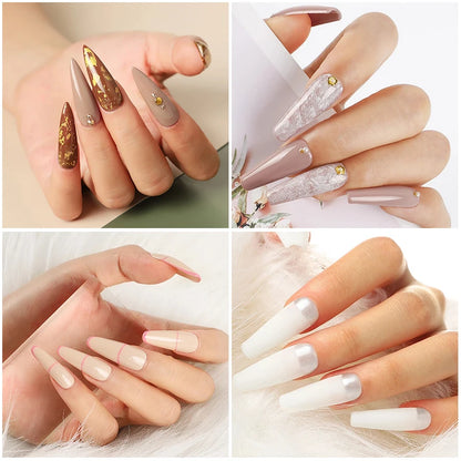 Poly Gel Extension Tool Set Professional Gel Nail Polish Kit With UV LED Nail Lamp Dryer And Electric Nail Drill Machine