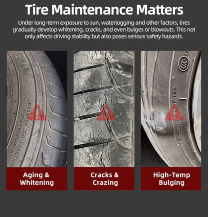 150g Tire Shine & Retread Wax - Durable Anti-Aging Gloss Enhancer for Car Tires, Blackening Care Agent
