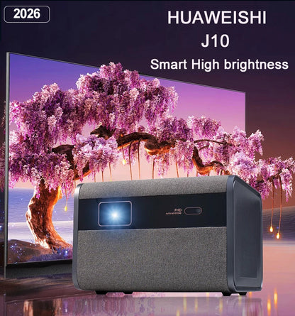 Huaweishi-J10 LED Projector, 1920x1080P, Autofocus, 4K, HD Video, Outdoor Mobile Phone, Android Smart Home Theater, New