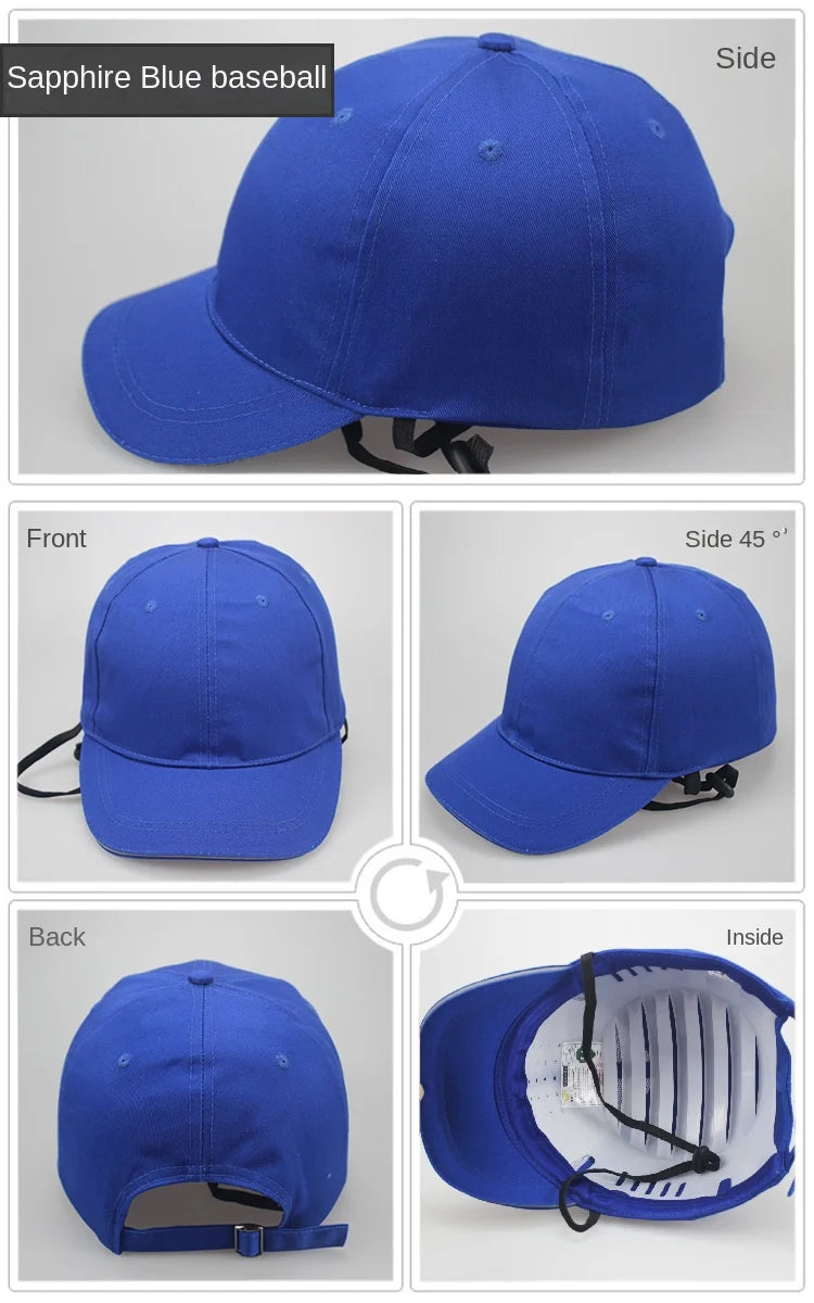 Bump Hat for Safety Baseball Cap Style Hard Hats for Adult Men Women Breathable Lightweight for Head Protection Short Brim