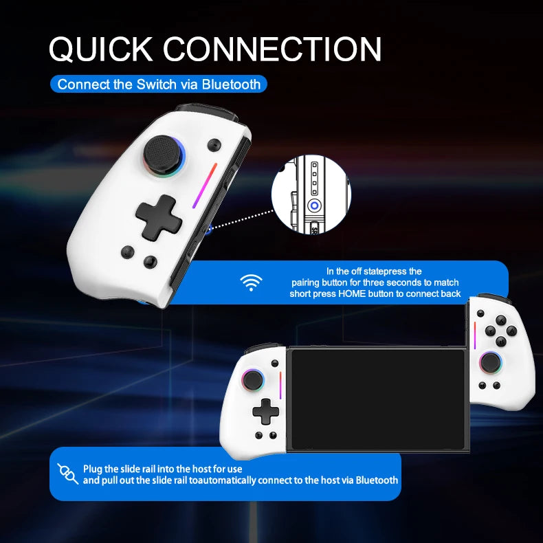 For Nintendo Switch & OLED & Lite Wireless Controller Bluetooth Gamepad Control Hall Gaming Mando Command Game Pad Accessories