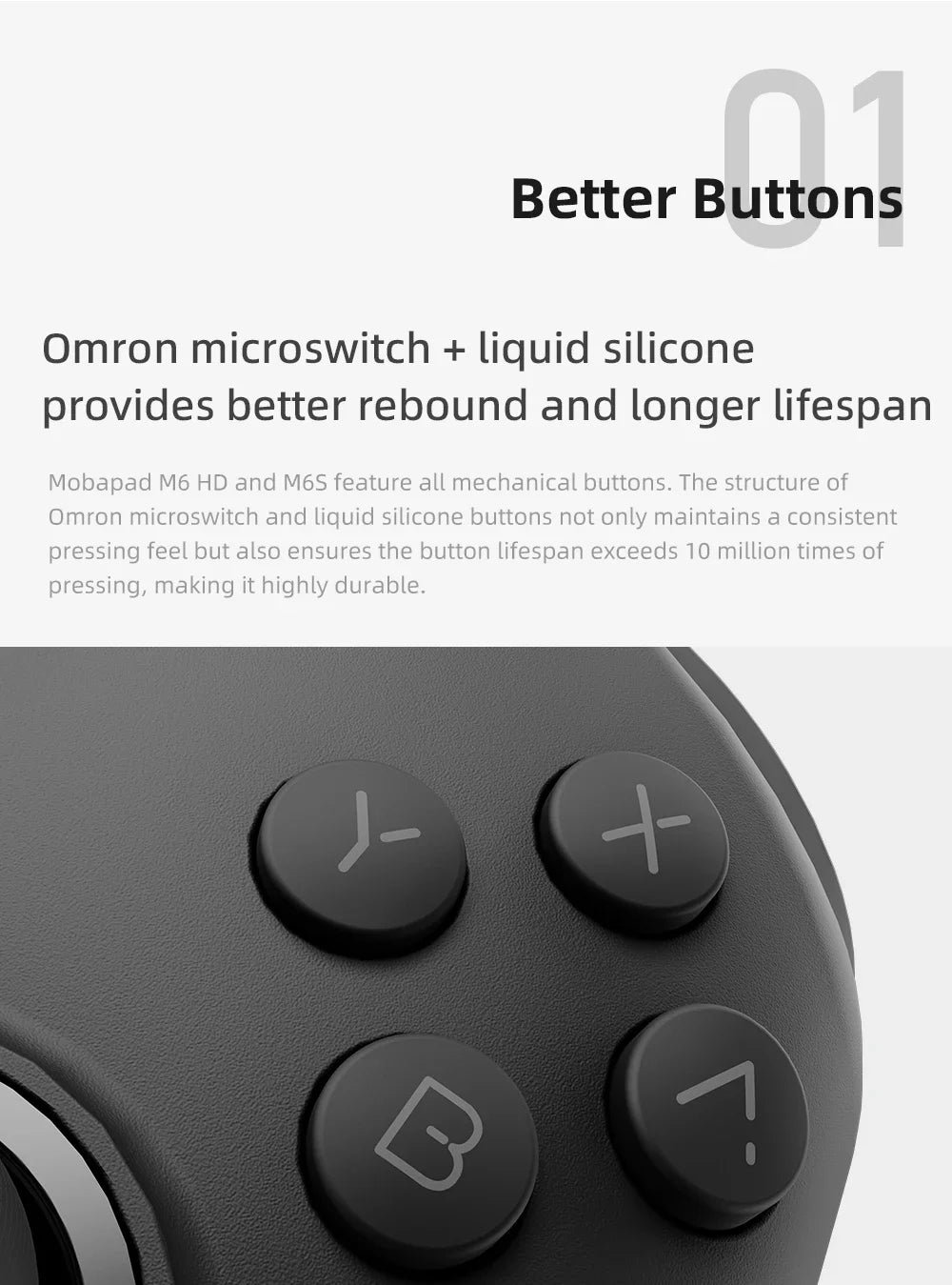 MOBAPAD M6 HD Gemini 2 Controller with Receive BLACK MYTH For Nintendo Switch OLED Joypad Hall Joystick Console NS OLED Gamepad